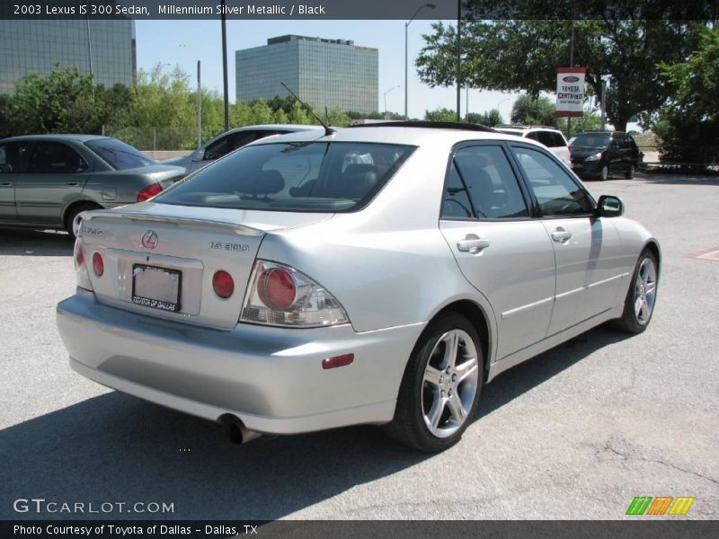 Millennium Silver Metallic / Black 2003 Lexus IS 300 Sedan