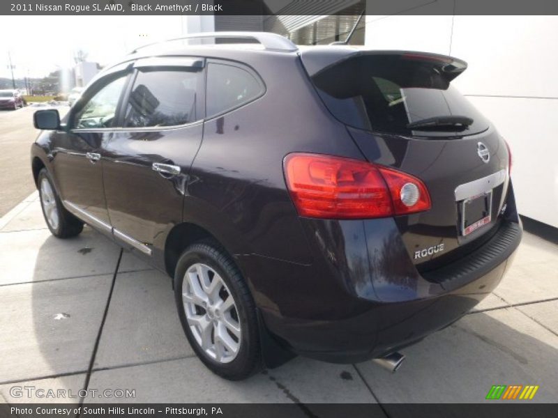 Black Amethyst / Black 2011 Nissan Rogue SL AWD