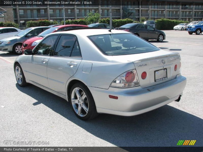 Millennium Silver Metallic / Black 2003 Lexus IS 300 Sedan