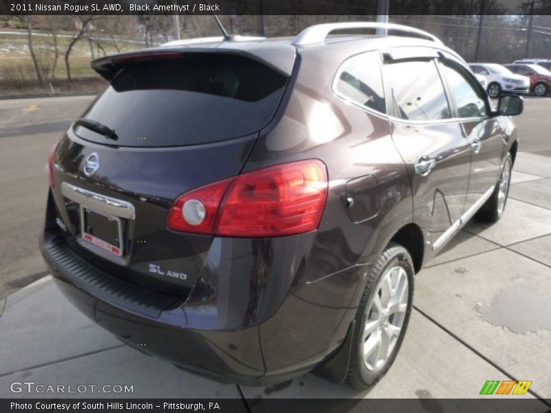Black Amethyst / Black 2011 Nissan Rogue SL AWD