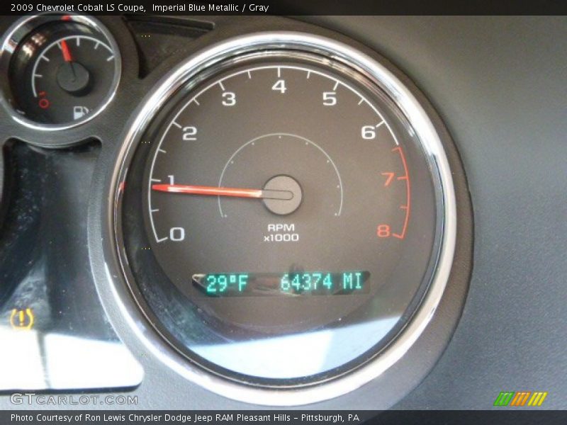 Imperial Blue Metallic / Gray 2009 Chevrolet Cobalt LS Coupe