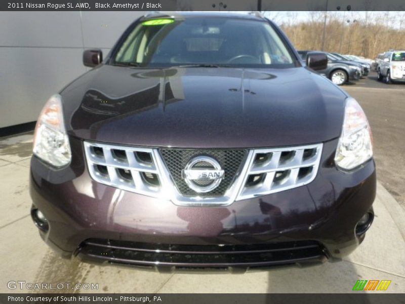 Black Amethyst / Black 2011 Nissan Rogue SL AWD