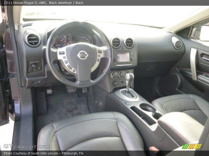 Black Amethyst / Black 2011 Nissan Rogue SL AWD
