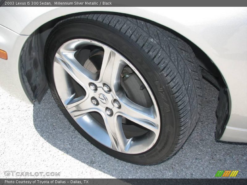 Millennium Silver Metallic / Black 2003 Lexus IS 300 Sedan