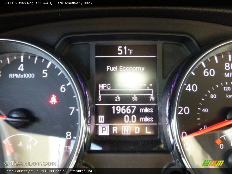 Black Amethyst / Black 2011 Nissan Rogue SL AWD