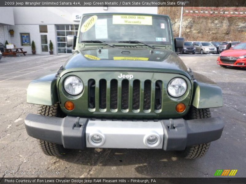 Jeep Green Metallic / Dark Slate Gray/Medium Slate Gray 2009 Jeep Wrangler Unlimited Sahara 4x4