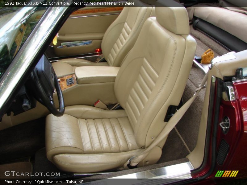 Front Seat of 1992 XJ XJS V12 Convertible