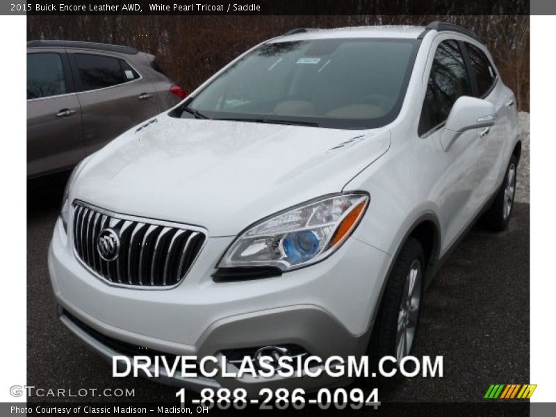 White Pearl Tricoat / Saddle 2015 Buick Encore Leather AWD