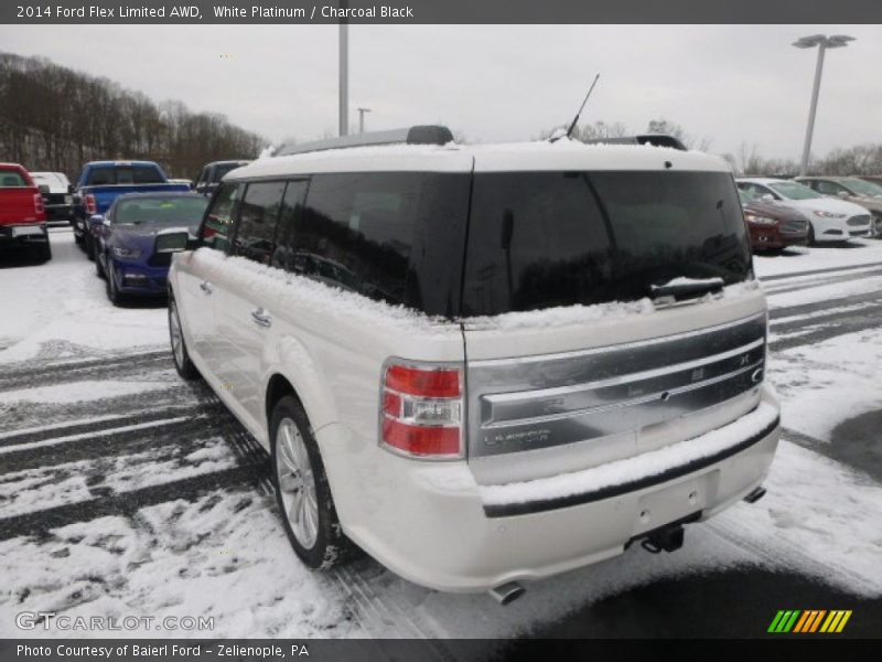 White Platinum / Charcoal Black 2014 Ford Flex Limited AWD