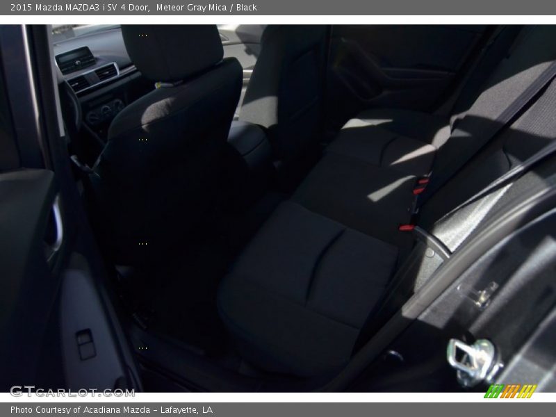 Meteor Gray Mica / Black 2015 Mazda MAZDA3 i SV 4 Door
