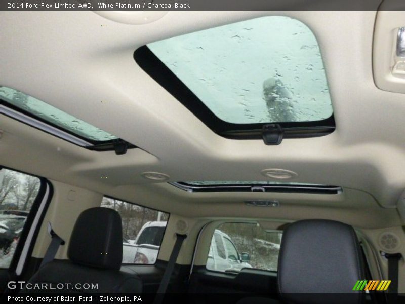 White Platinum / Charcoal Black 2014 Ford Flex Limited AWD