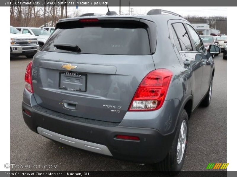 Satin Steel Metallic / Jet Black 2015 Chevrolet Trax LT AWD