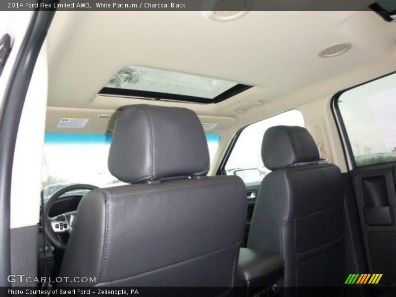 White Platinum / Charcoal Black 2014 Ford Flex Limited AWD