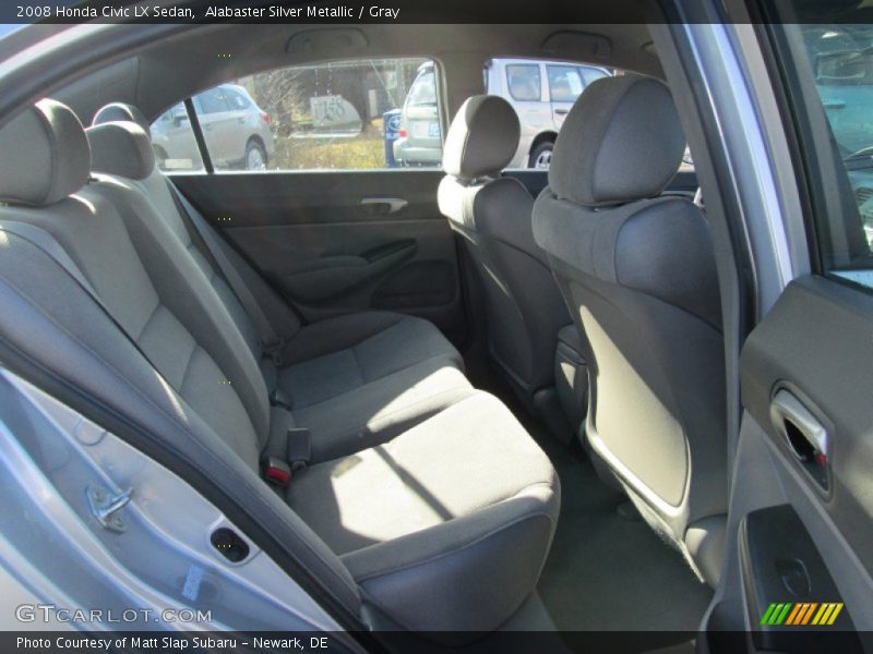 Alabaster Silver Metallic / Gray 2008 Honda Civic LX Sedan