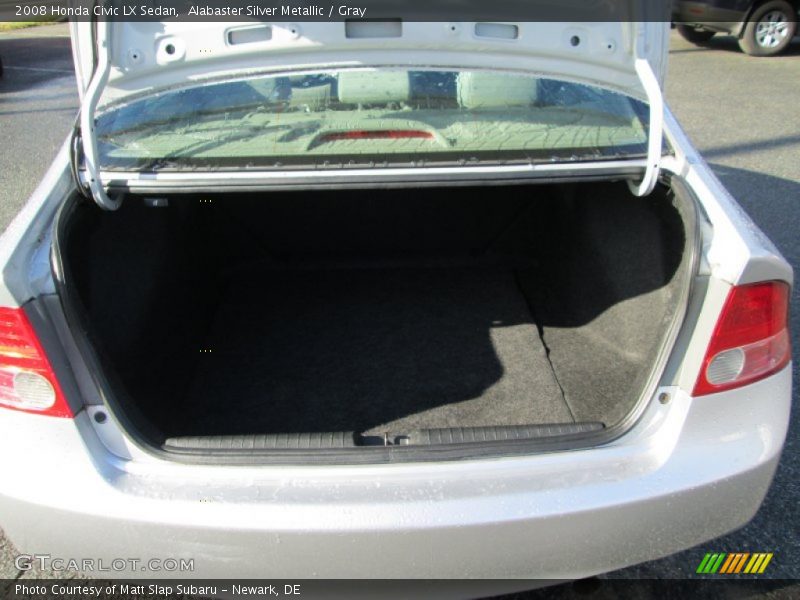 Alabaster Silver Metallic / Gray 2008 Honda Civic LX Sedan
