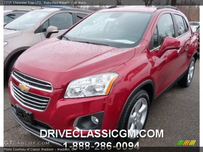 Ruby Red Metallic / Jet Black 2015 Chevrolet Trax LTZ