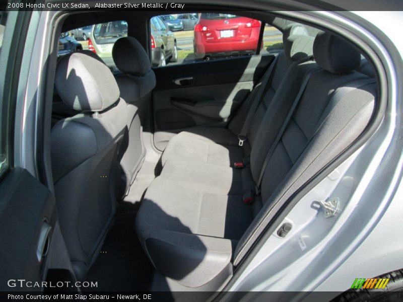 Alabaster Silver Metallic / Gray 2008 Honda Civic LX Sedan
