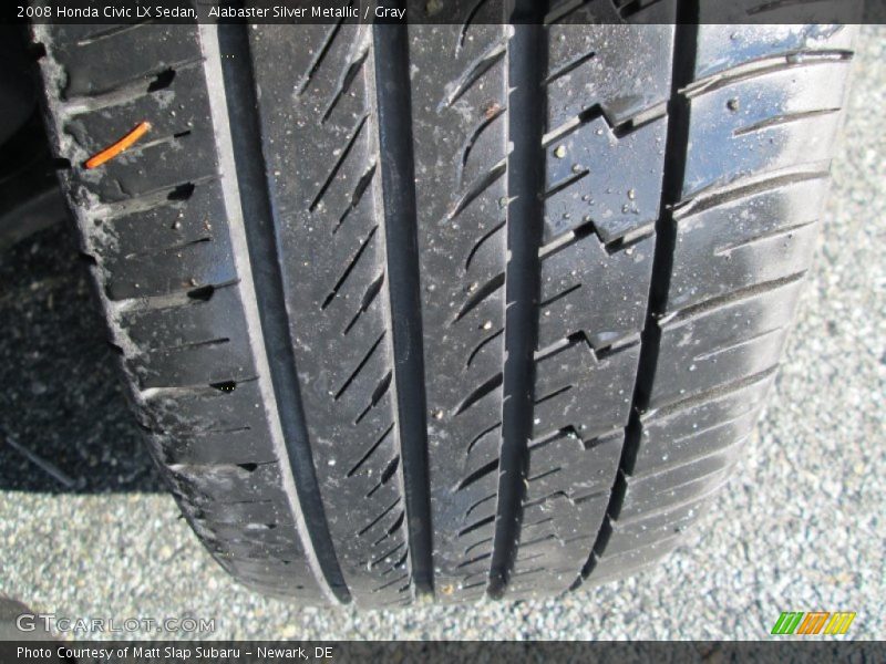 Alabaster Silver Metallic / Gray 2008 Honda Civic LX Sedan