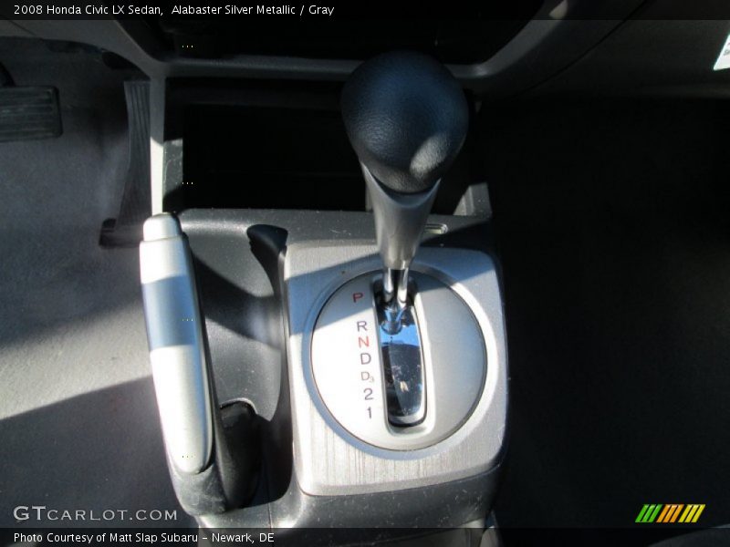 Alabaster Silver Metallic / Gray 2008 Honda Civic LX Sedan