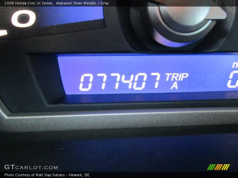 Alabaster Silver Metallic / Gray 2008 Honda Civic LX Sedan