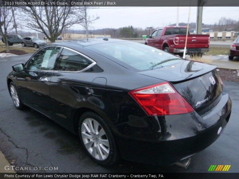 Crystal Black Pearl / Black 2010 Honda Accord EX-L V6 Coupe