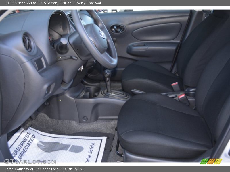 Brilliant Silver / Charcoal 2014 Nissan Versa 1.6 S Sedan