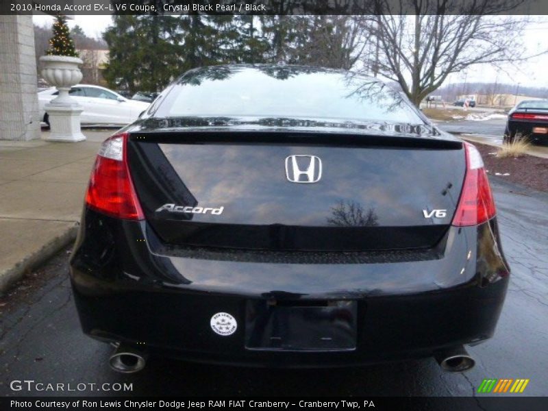 Crystal Black Pearl / Black 2010 Honda Accord EX-L V6 Coupe