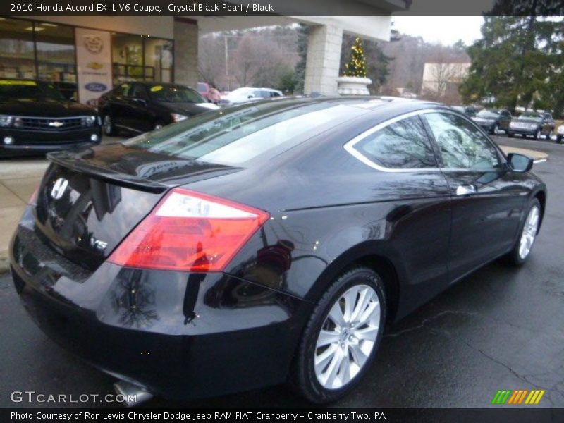 Crystal Black Pearl / Black 2010 Honda Accord EX-L V6 Coupe