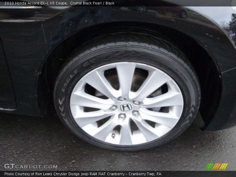 Crystal Black Pearl / Black 2010 Honda Accord EX-L V6 Coupe
