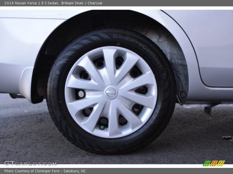 Brilliant Silver / Charcoal 2014 Nissan Versa 1.6 S Sedan