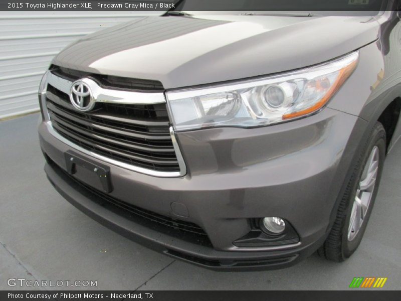 Predawn Gray Mica / Black 2015 Toyota Highlander XLE