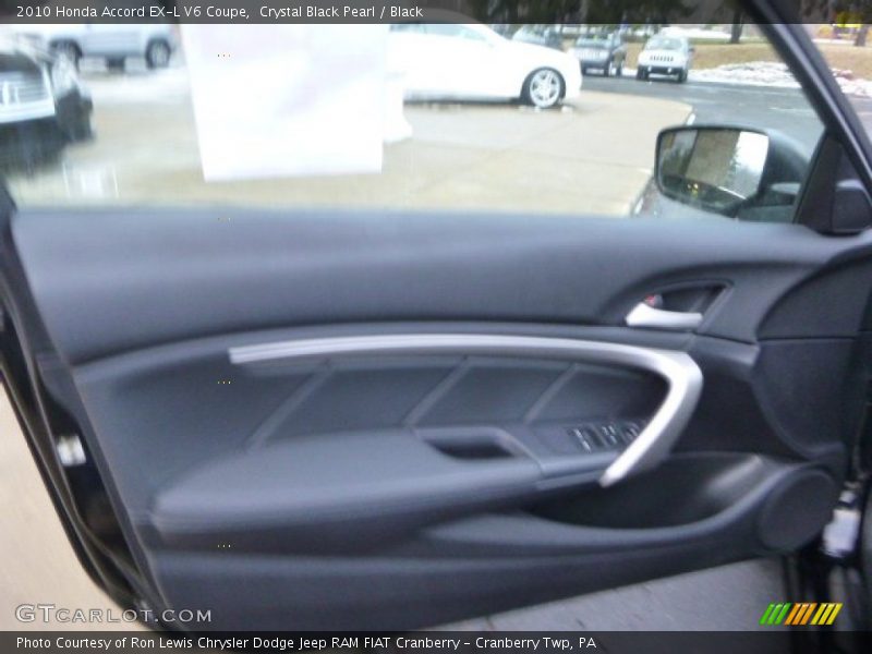 Crystal Black Pearl / Black 2010 Honda Accord EX-L V6 Coupe