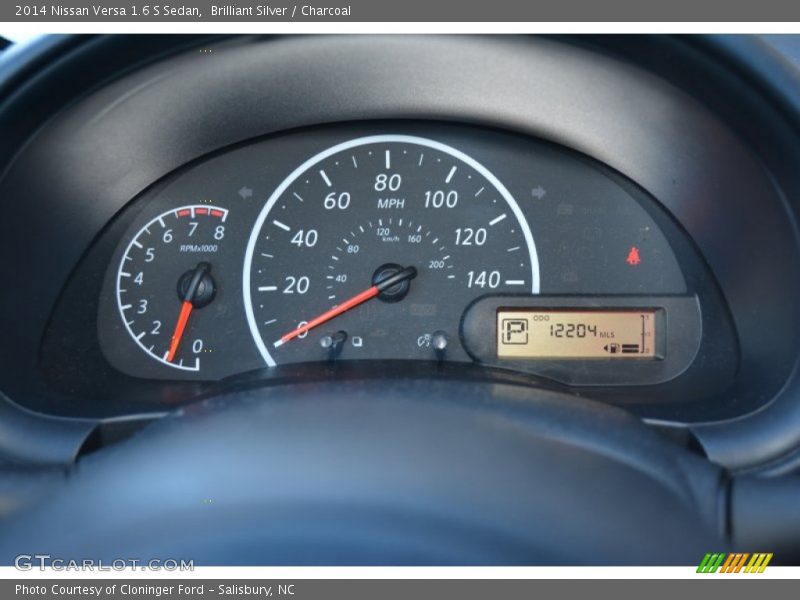 Brilliant Silver / Charcoal 2014 Nissan Versa 1.6 S Sedan