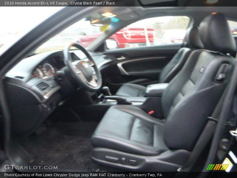 Crystal Black Pearl / Black 2010 Honda Accord EX-L V6 Coupe