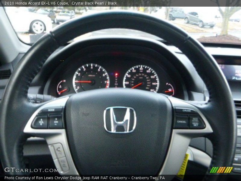 Crystal Black Pearl / Black 2010 Honda Accord EX-L V6 Coupe