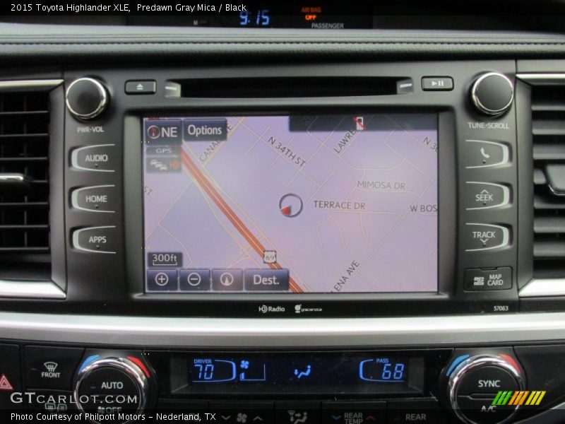 Predawn Gray Mica / Black 2015 Toyota Highlander XLE