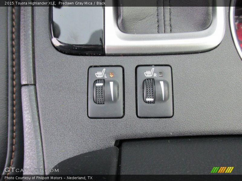 Predawn Gray Mica / Black 2015 Toyota Highlander XLE