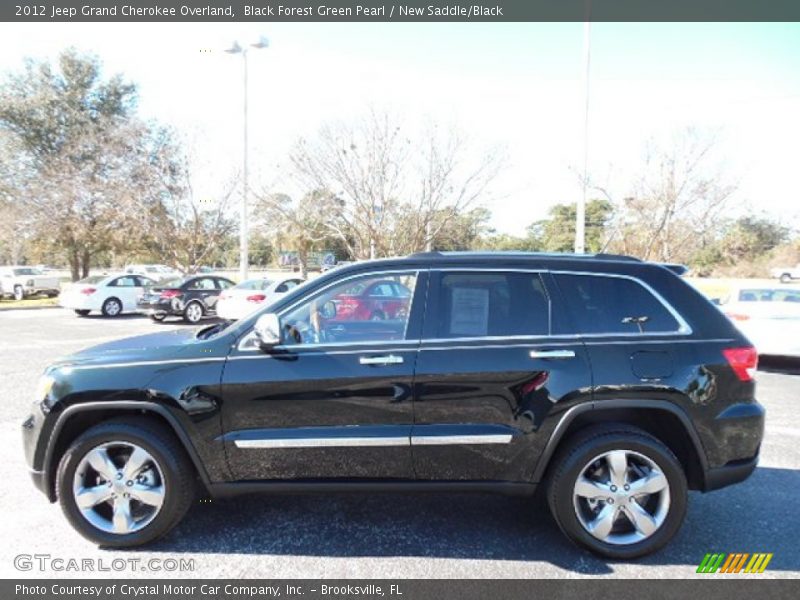 Black Forest Green Pearl / New Saddle/Black 2012 Jeep Grand Cherokee Overland