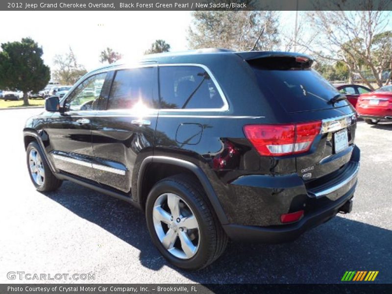 Black Forest Green Pearl / New Saddle/Black 2012 Jeep Grand Cherokee Overland