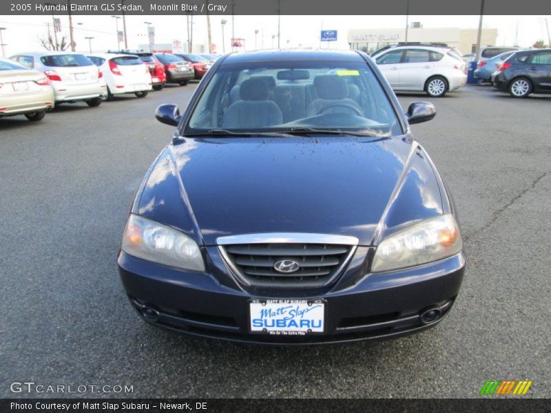 Moonlit Blue / Gray 2005 Hyundai Elantra GLS Sedan