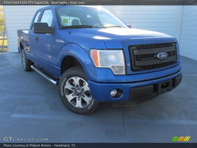 Blue Flame / Steel Grey 2014 Ford F150 STX SuperCab