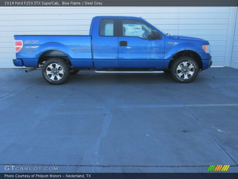 Blue Flame / Steel Grey 2014 Ford F150 STX SuperCab