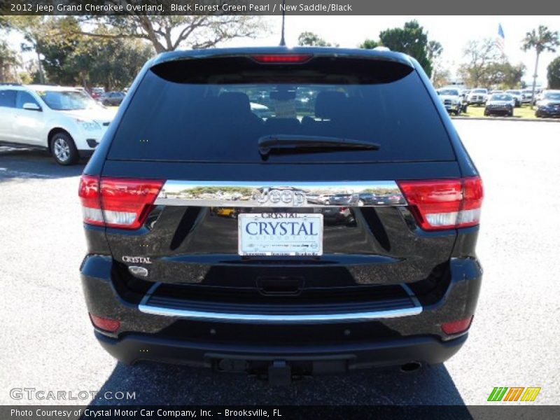 Black Forest Green Pearl / New Saddle/Black 2012 Jeep Grand Cherokee Overland