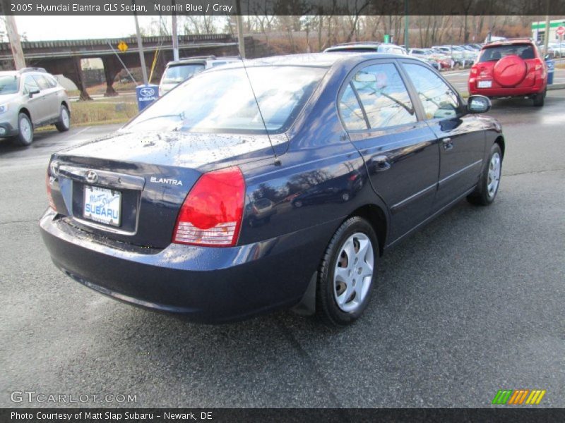 Moonlit Blue / Gray 2005 Hyundai Elantra GLS Sedan
