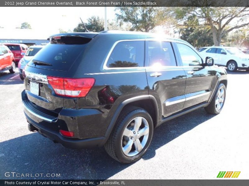 Black Forest Green Pearl / New Saddle/Black 2012 Jeep Grand Cherokee Overland
