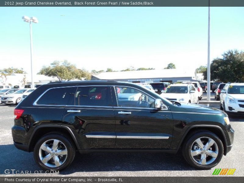 Black Forest Green Pearl / New Saddle/Black 2012 Jeep Grand Cherokee Overland