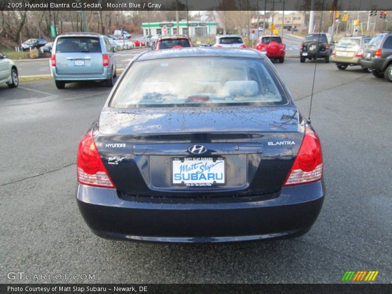 Moonlit Blue / Gray 2005 Hyundai Elantra GLS Sedan