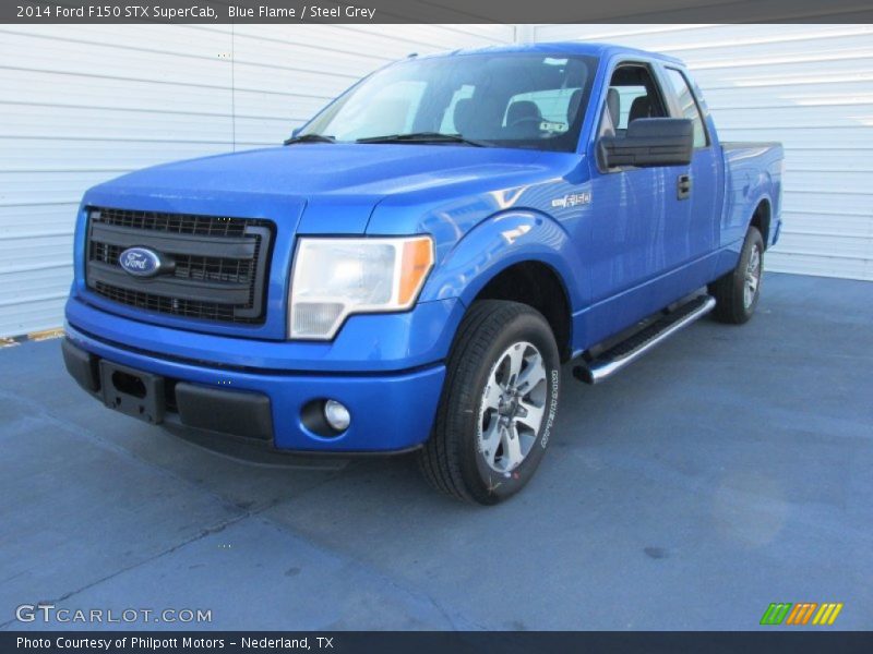 Blue Flame / Steel Grey 2014 Ford F150 STX SuperCab