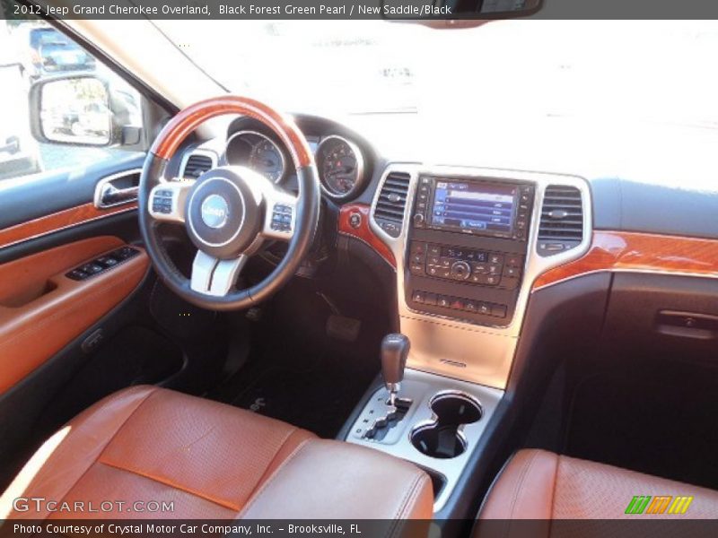 Black Forest Green Pearl / New Saddle/Black 2012 Jeep Grand Cherokee Overland