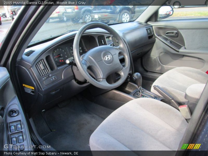 Moonlit Blue / Gray 2005 Hyundai Elantra GLS Sedan
